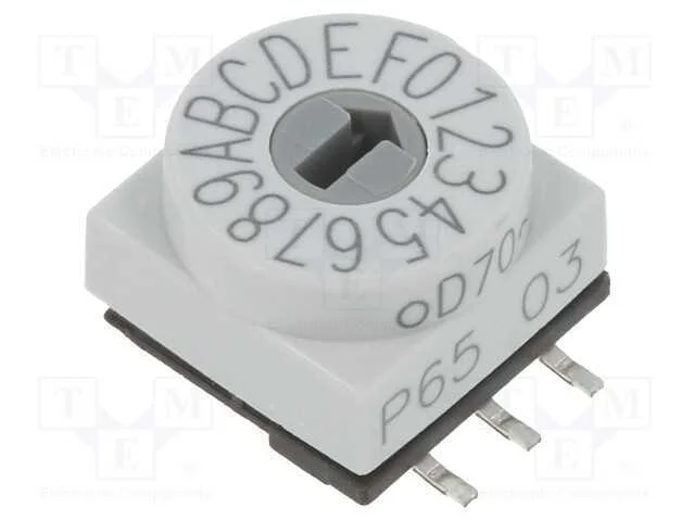Emissor de Código, Hex/Bcd, Pos: 16, Smd, Rcontacto Max: 80mo, P65
