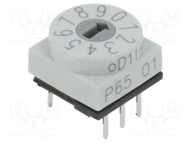 Emissor de código, DEC/BCD, Pos: 10, THT, Rcontac.