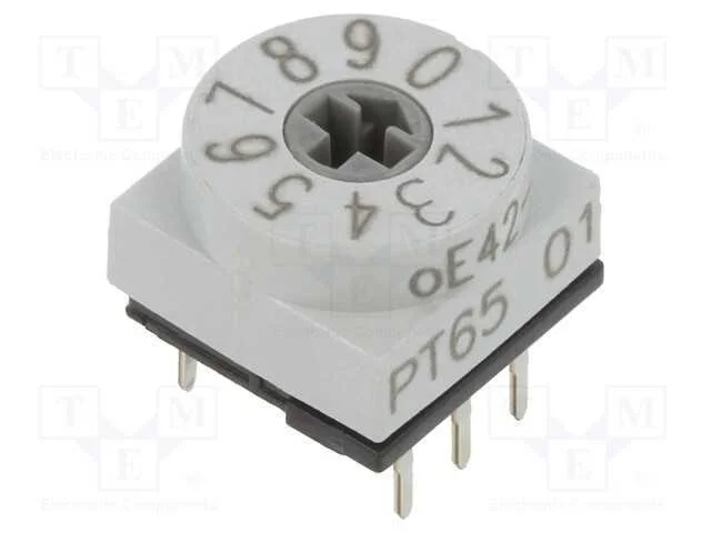 Emissor de código, DEC/BCD, Pos: 10, THT, Rcontac.