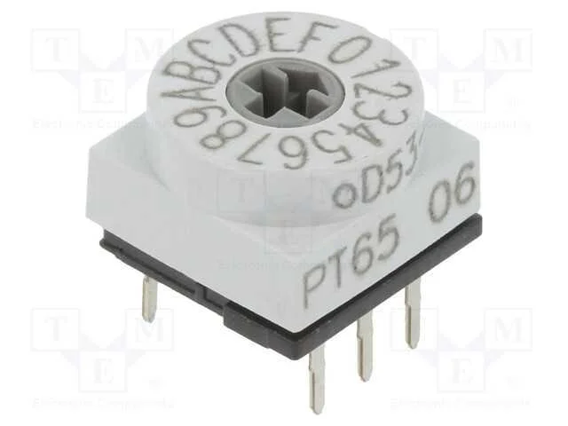 Emissor de Código, Hex/Bcd, Pos: 16, Tht, Rcontacto Max: 80mo, Pt65
