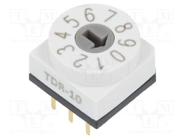 Emissor de c&oacute;digo, DEC/BCD, Pos: 10, THT, Rcontac.