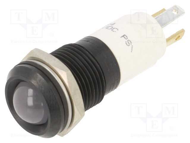 Luz indicadora: LED, vermelho/verde/amarelo, 24VD.