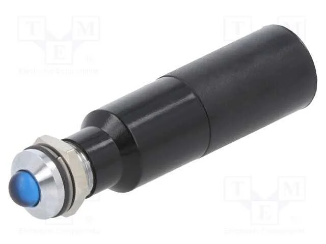 Luz indicadora: LED, convexa, azul, 230VAC, 8mm
