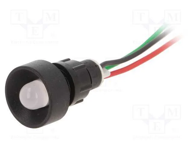 Luz indicadora: LED, côncavo, vermelho/verde, 230.