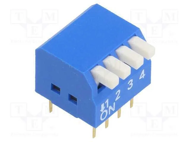 Interruptor: Dip-Switch, Quantidade de Sec&ccedil;&otilde;es: 4, On-Off, Pos: 2