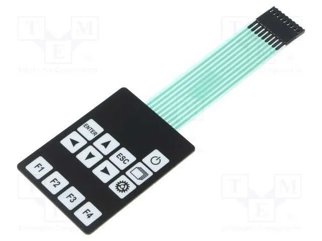 Teclado: de membrana, Quant.de bot: 13, W: 54mm, .