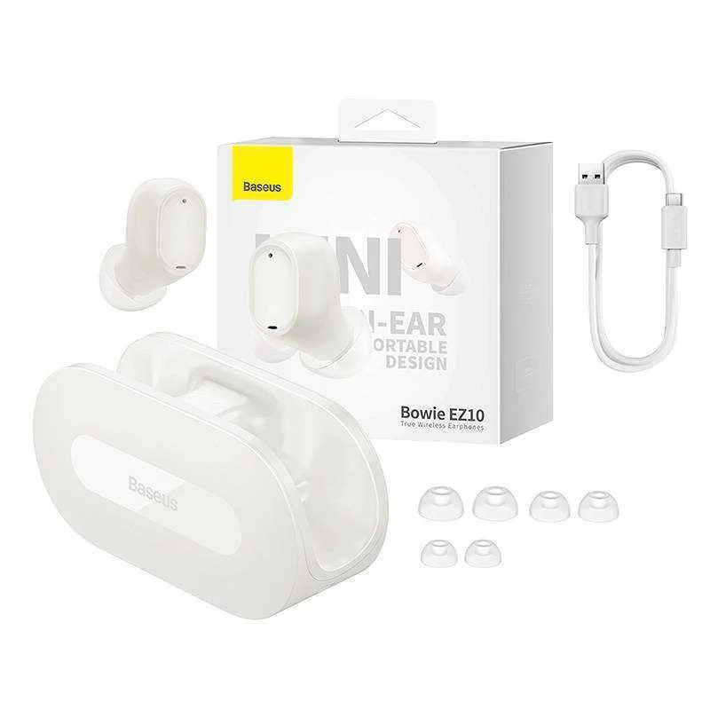 Auriculares Bowie Ez10 True Wireless Branco - Baseus