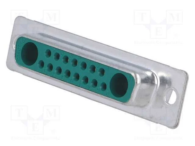 D-Sub especiais, PIN: 17(2+15), ficha, fêmea, com.