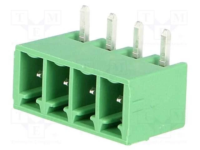 Bloco terminal separável, 3,81mm, faixas: 4, angu.