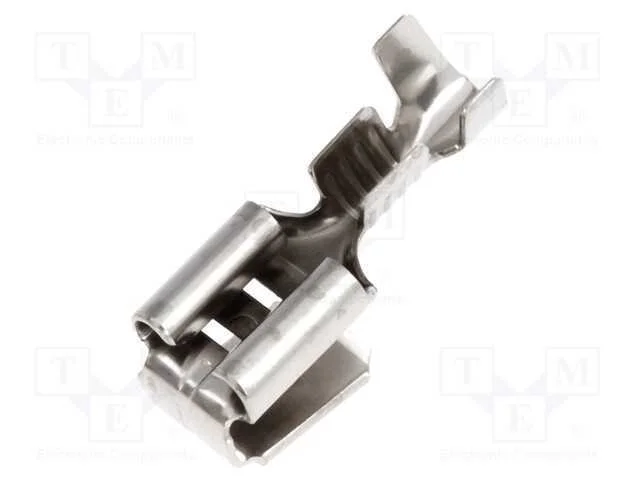 Conetor: plano, 6,3mm, 0,8mm, fêmea/macho, 1÷2,5m.
