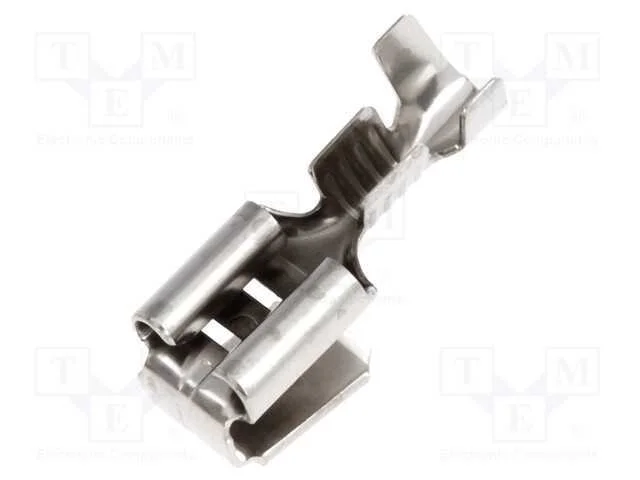 Conetor: plano, 6,3mm, 0,8mm, fêmea/macho, 1÷2,5m.