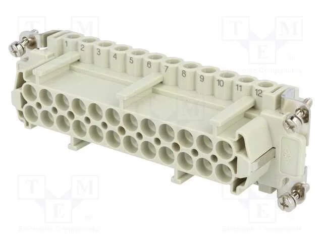 Conector: Hdc, Fêmea, Cne, Pin: 24, 24+Pe, Tamanho 104.27, 16a, 500v