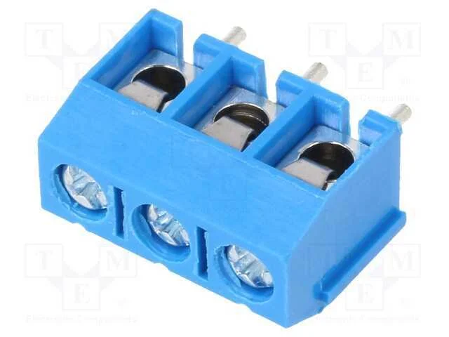 Pcb Bloco Terminal, Angulares 90, 5mm, Faixas: 3, para Pcb, 16a