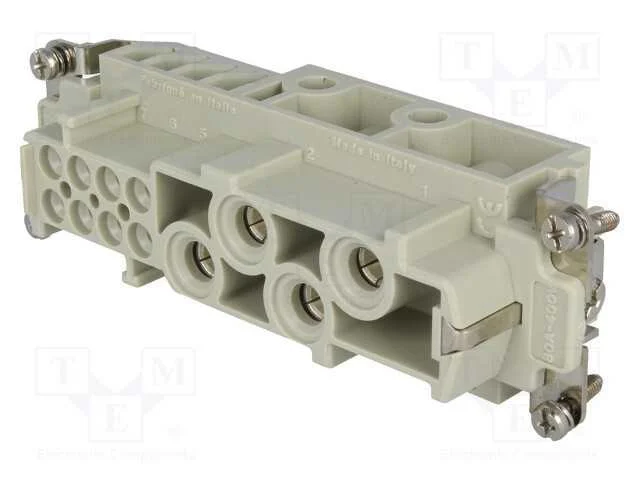 Conector: Hdc, Fêmea, Cx, Pin: 12(4+8), Tamanho 104.27, 16a,80a