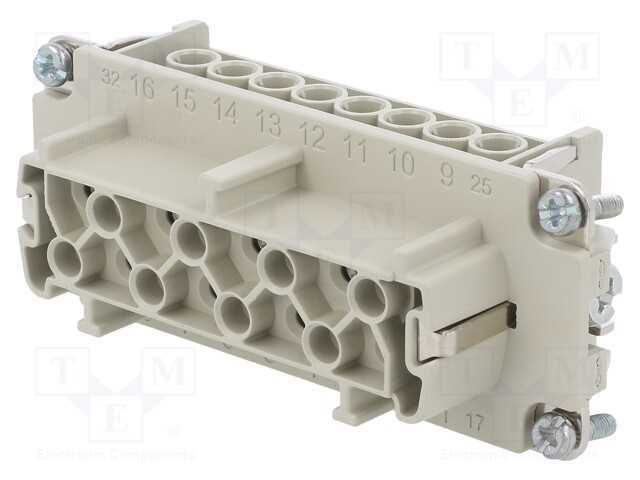 Conector: HDC, inserto de contatos, fêmea, EPIC H.
