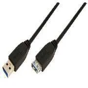 LogiLink USB 3.0 Kabel A -> A St/Bu  1.00m Verl. .
