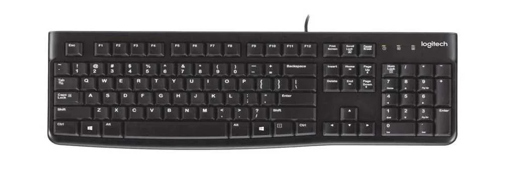 LOGITECH K120 CORDED KEYBOARD TECLADO RATO INCLUÍ.