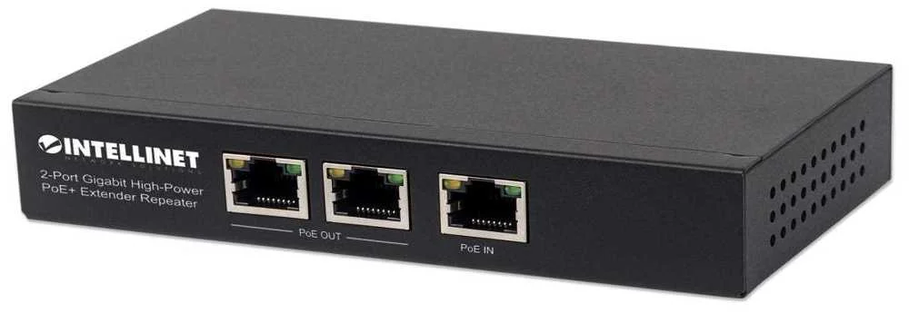 Intellinet Poe+ Extender 2-Port Gigabit High-Power Bis 100m