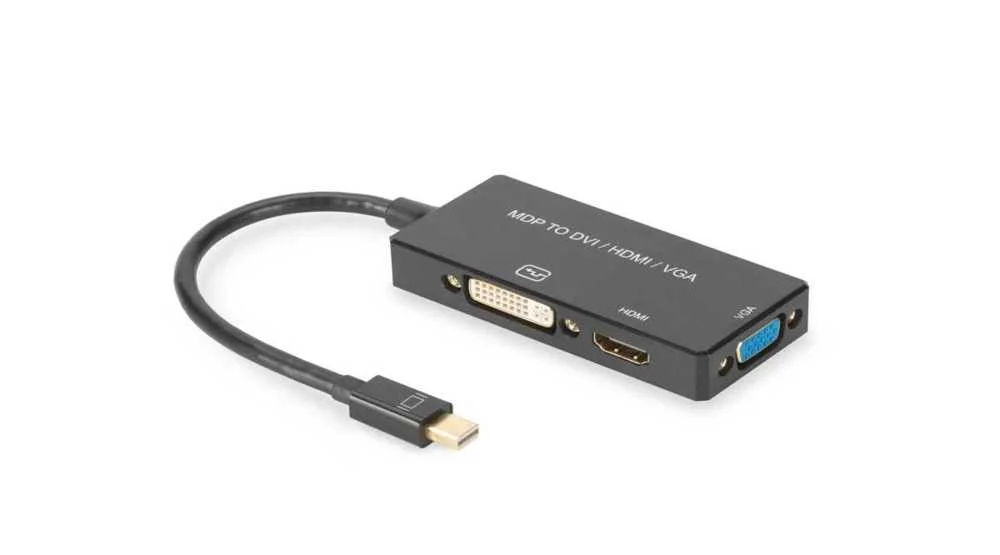 Digitus Adaptador Mini Displayport - Hdmi+Dvi+Vga M-F/F/F 0,2m 4k
