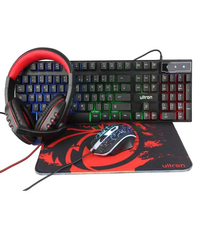 Ultron Hawk Gaming Set Teclado Rato Incluído Qwer.