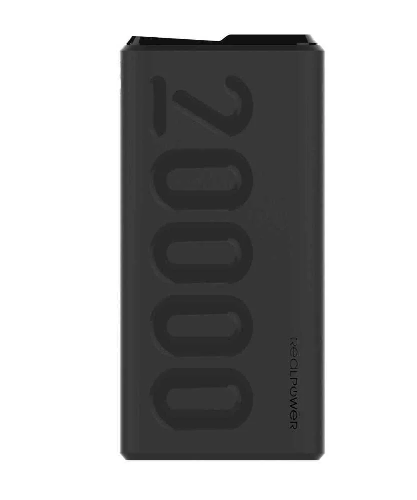 Realpower Powerbank Pb-20000 Pd+    Black          20.000mah