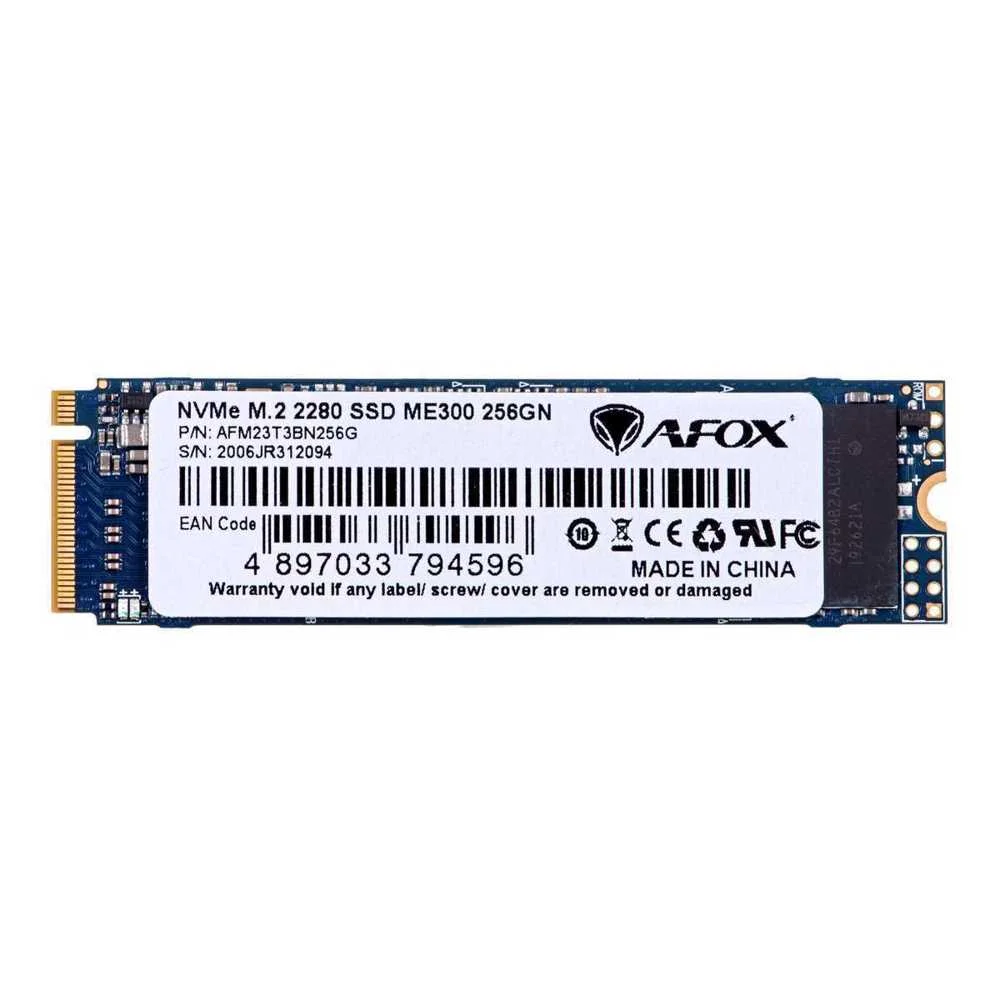 AFOX SSD M.2 PCI-EX4 256GB INTEL TLC 1 7 GB/S NVME