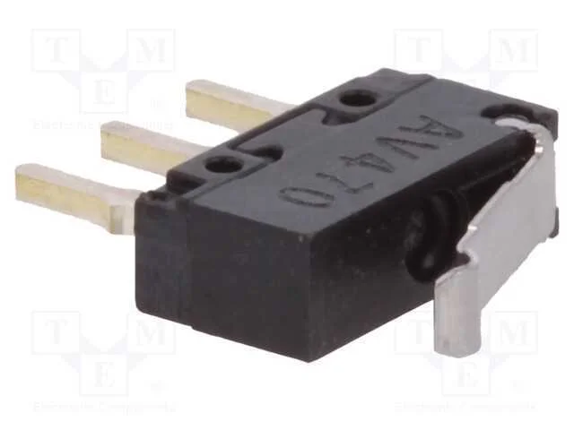 Microinterruptor Snap Action, com Alavanca Que Simula Um Rolo