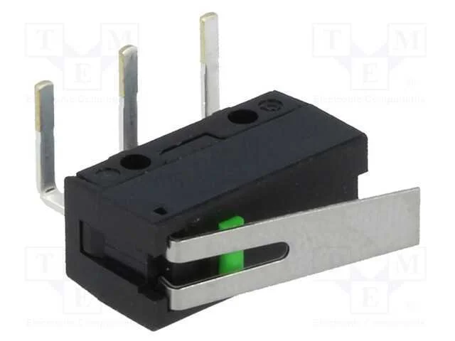 Microinterruptor SNAP ACTION, com alavanca, SPST-.