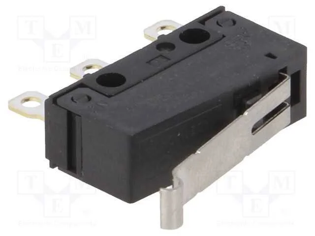 Microinterruptor Snap Action, com Alavanca Que Simula Um Rolo