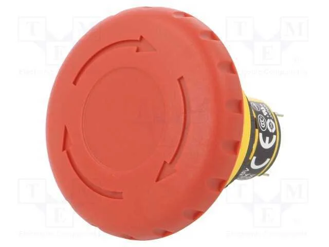 Interruptor: de Segurança, 16mm, Pos.Estáv: 2, Nc X2, Vermelho