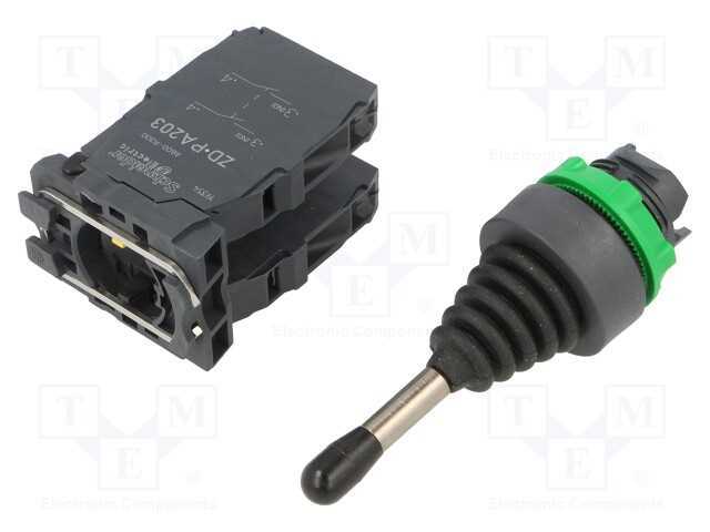 Interruptor: joystick, 22mm, Pos.estáv: 1, NO x4,.