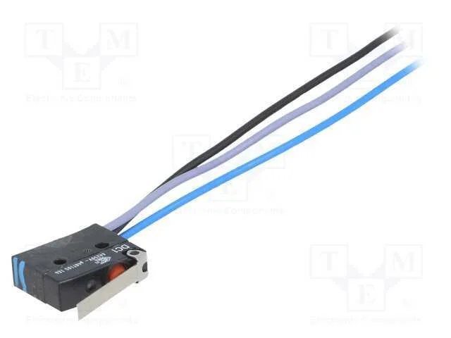 Microinterruptor SNAP ACTION, SPDT, 6A/250VAC, ON.