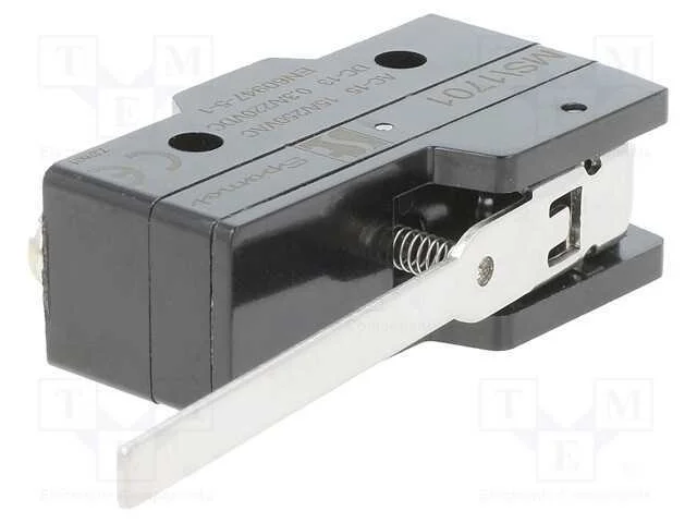 Microinterruptor SNAP ACTION, com alavanca, SPDT,.