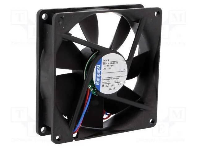 Ventilador: DC, transversal, 24VDC, 92x92x25mm, 8.