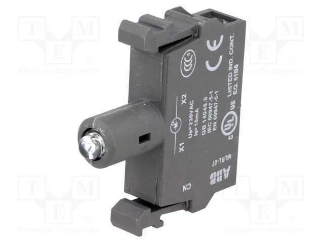 Componente de iluminação, 22mm, Ilum: LED, fronta.
