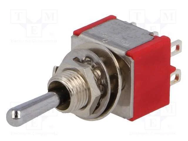 Interruptor: de alavanca, Pos: 3, DP3T, (ON)-OFF-.