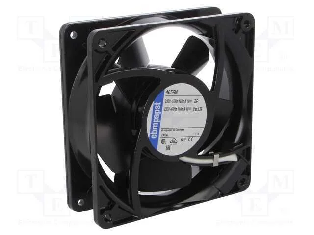 Ventilador: AC, transversal, 230VAC, 119x119x38mm.