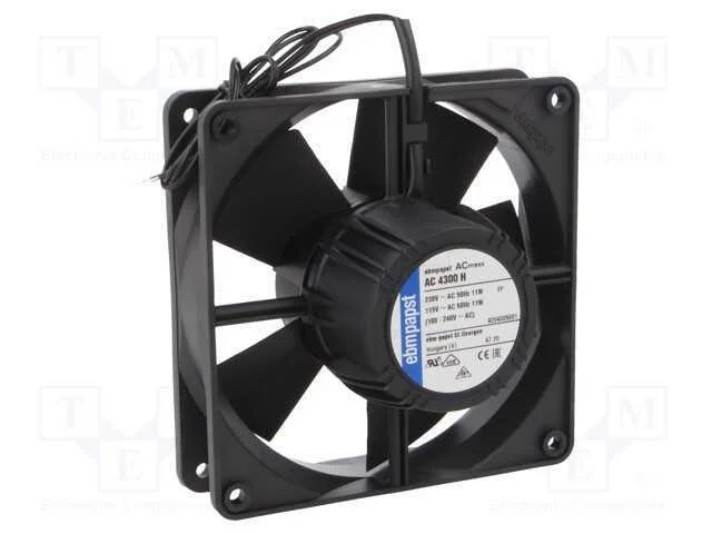Ventilador: AC, transversal, 119x119x32mm, 204m3/.