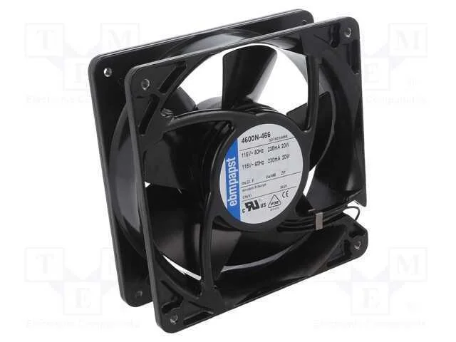 Ventilador: AC; 119x119x38mm; transversal; 115VAC; 180m3/h; 50dBA
