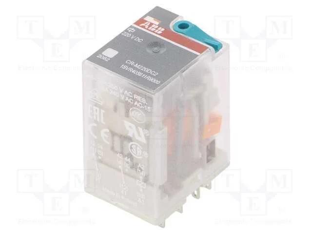 Relé: eletromagnético, DPDT, Ubobina : 220VDC, Ic.