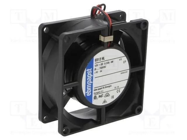 Ventilador: Dc, Transversal, 12vdc, 80x80x32mm, 66m3/H, 43dba