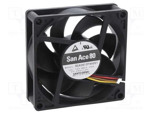 Ventilador: Dc, Transversal, 12vdc, 80x80x25mm, 87,6m3/H, 37dba