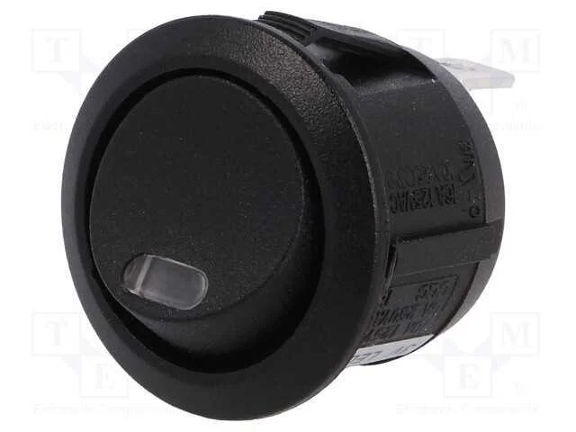 ROCKER, SPST, Pos: 2, ON-OFF, 10A/250VAC, 10A/24V.