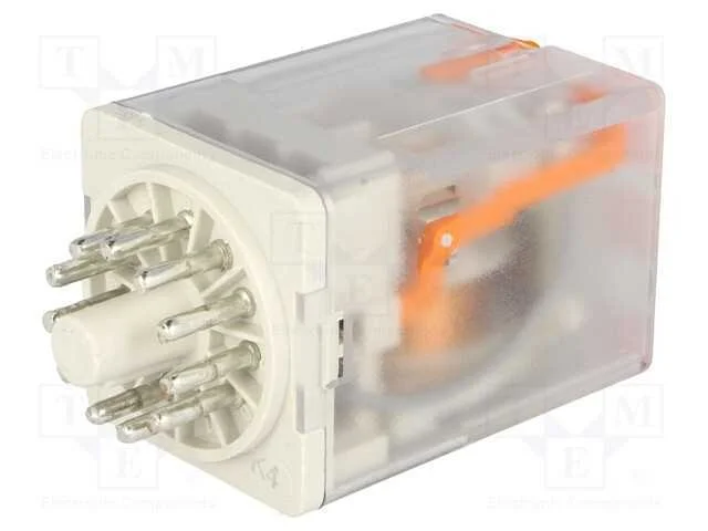 Relé: eletromagnético, 3PDT, 24VAC, Icontactos ma.