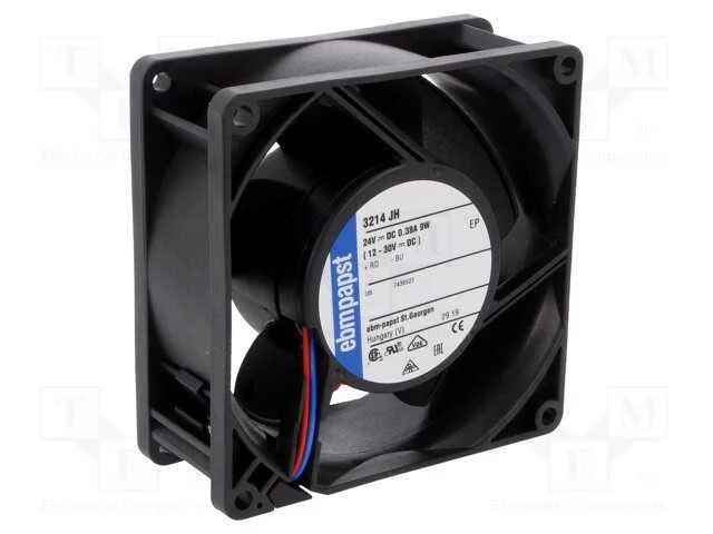 Ventilador: DC, transversal, 24VDC, 92x92x38mm, 1.