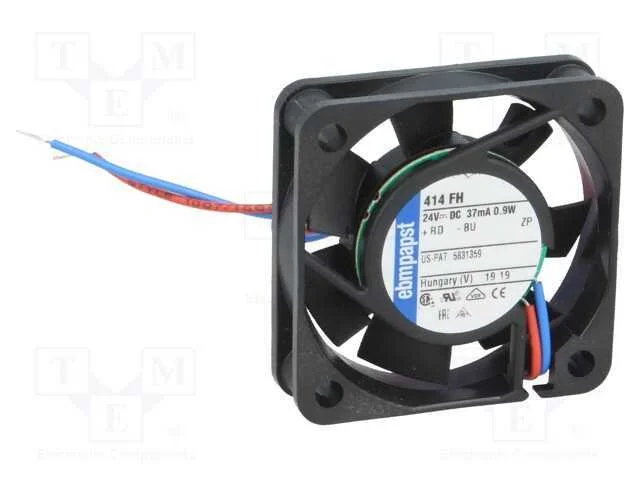 Ventilador: DC, transversal, 24VDC, 40x40x10mm, 9.