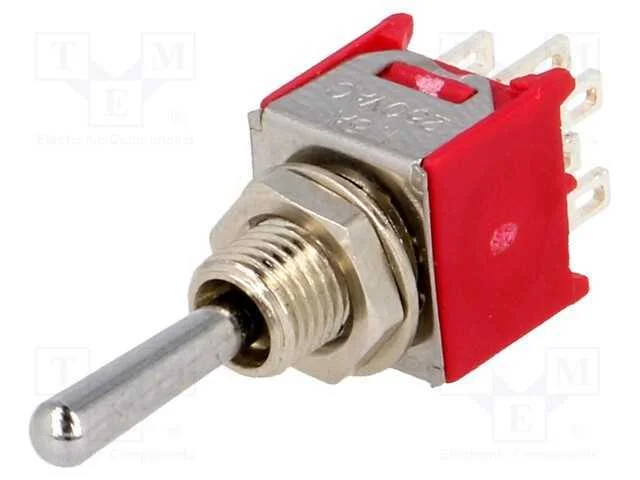 Interruptor: de alavanca, Pos: 3, DP3T, ON-OFF-ON.