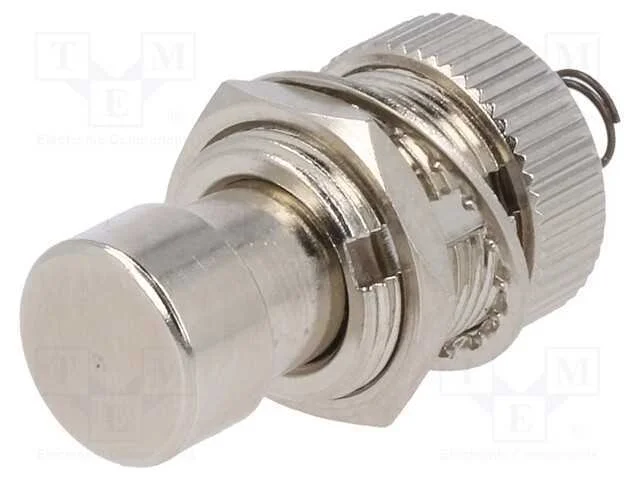 Atuador, Ilum: Não Disp, Botão: Circular,Sobressalentes, 12,2mm