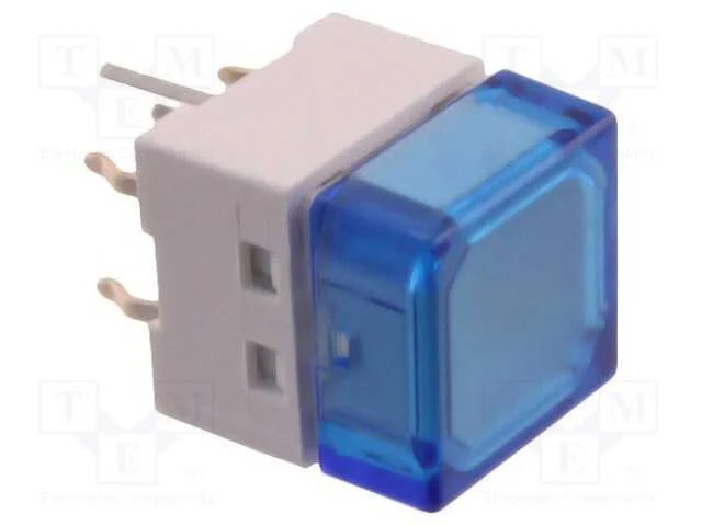 Interruptor: de Teclado, Pos: 2, Spst-No, 0,05a/24vdc, Azul, Led
