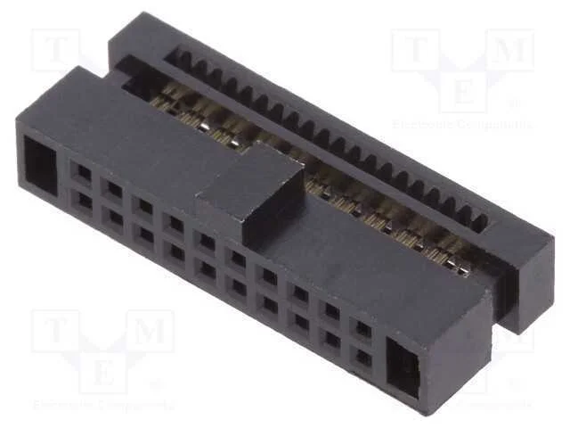 Ficha, pinos, Minitek127, fêmea, PIN: 20, simples.